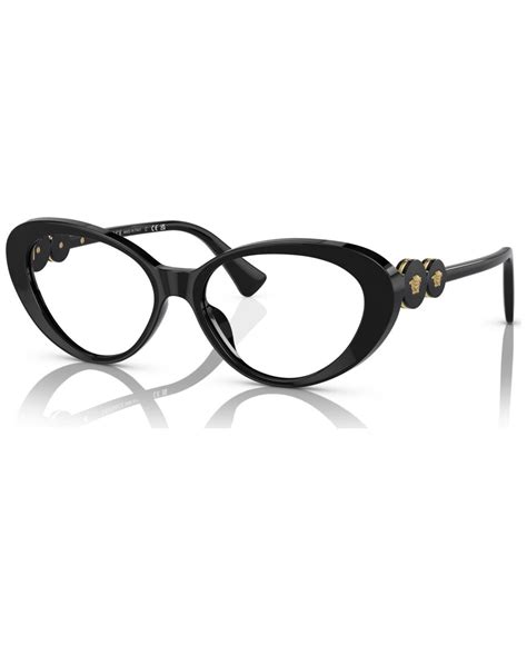 versace black cat eye glasses|versace eyeglass frames with rhinestones.